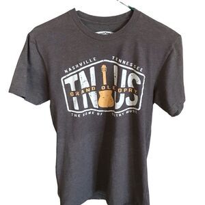Steel Mountain outfitters short sl brown T-Shirt Nashville grand ole Opry SZ S